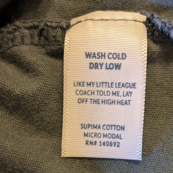 Marine Layer Moss Green Long Sleeve Cotton/Modal Baselayer Shirt Women's Size M - Picture 4 of 5